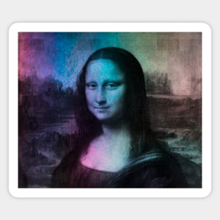 Mona Lisa holographic Sticker